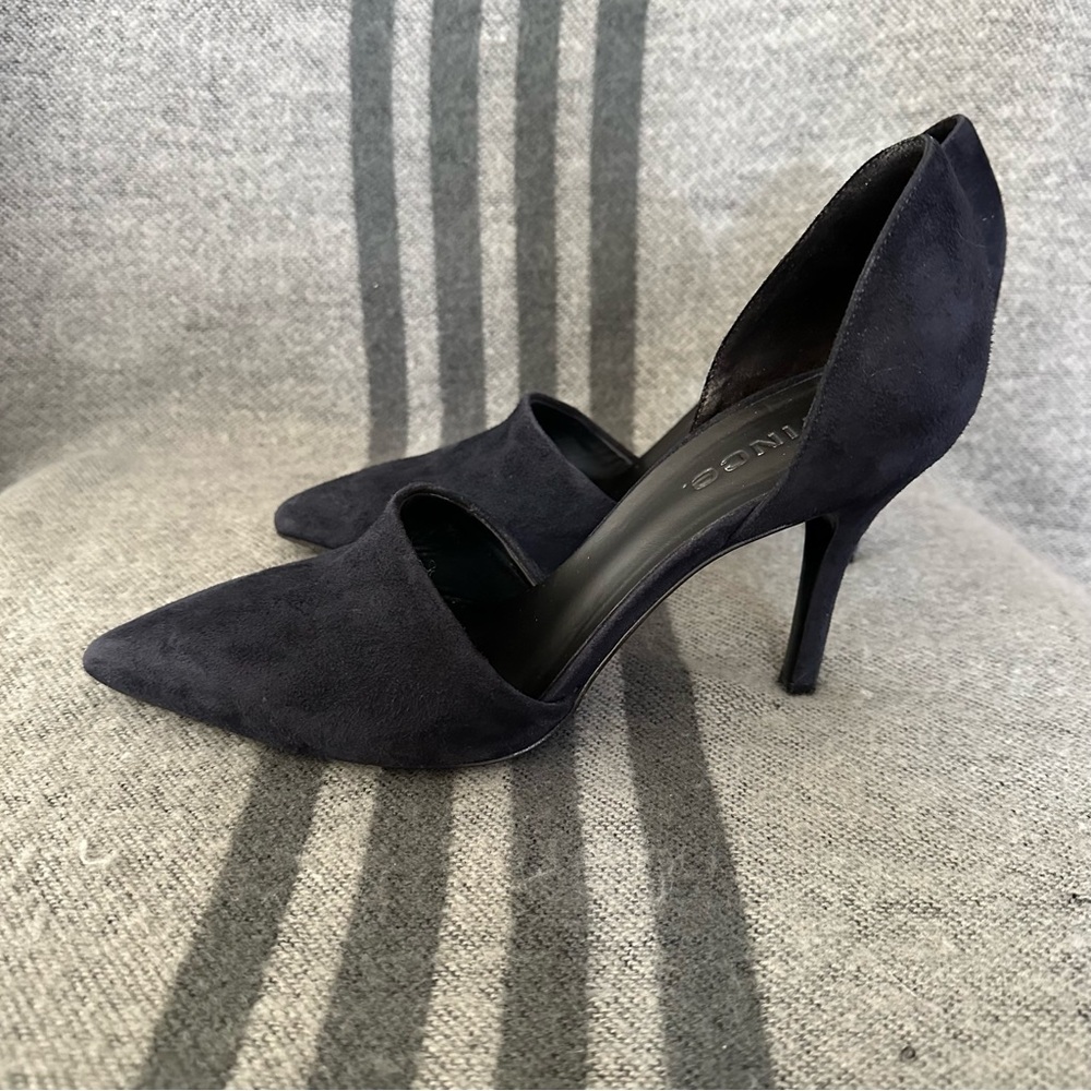 Vince Black Suede Women's Heels